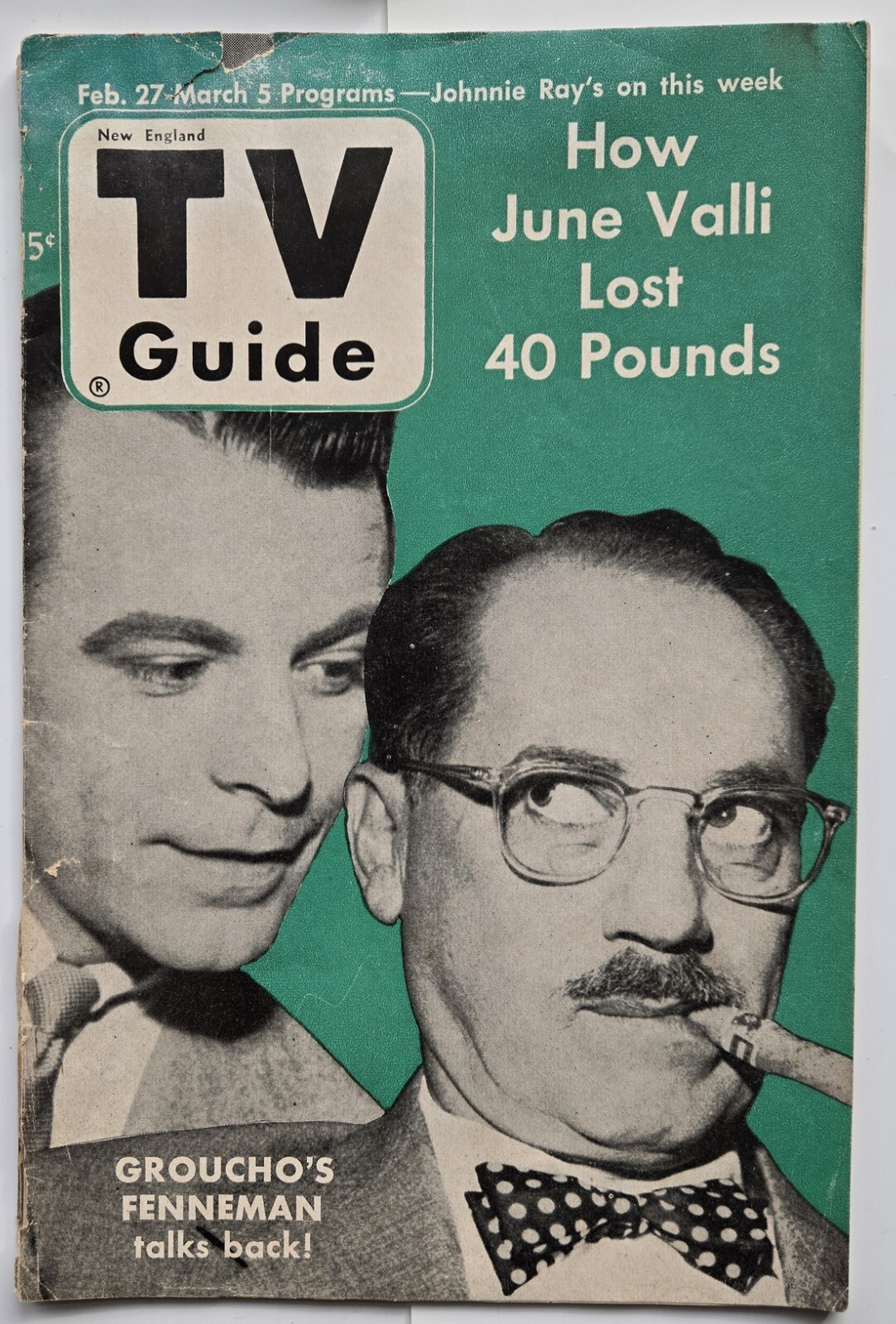 PRE-NATIONAL - TV Guide February 27 1953 Groucho Marx - NEW LOW PRICE
