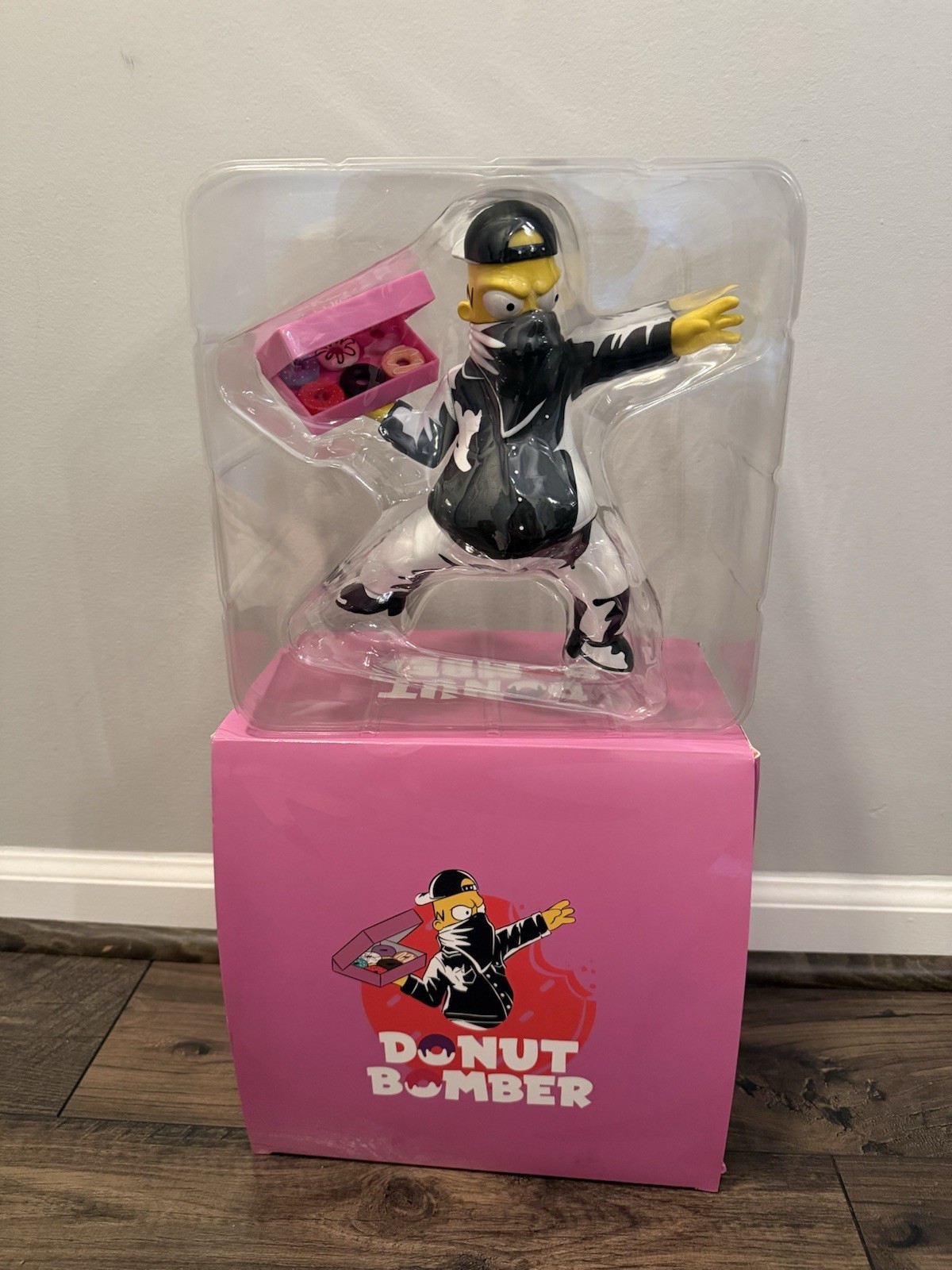 Mighty Jaxx 🍩 DONUT BOMBER Art Vinyl Figure by NDIKOL Homer Simpson US Seller 