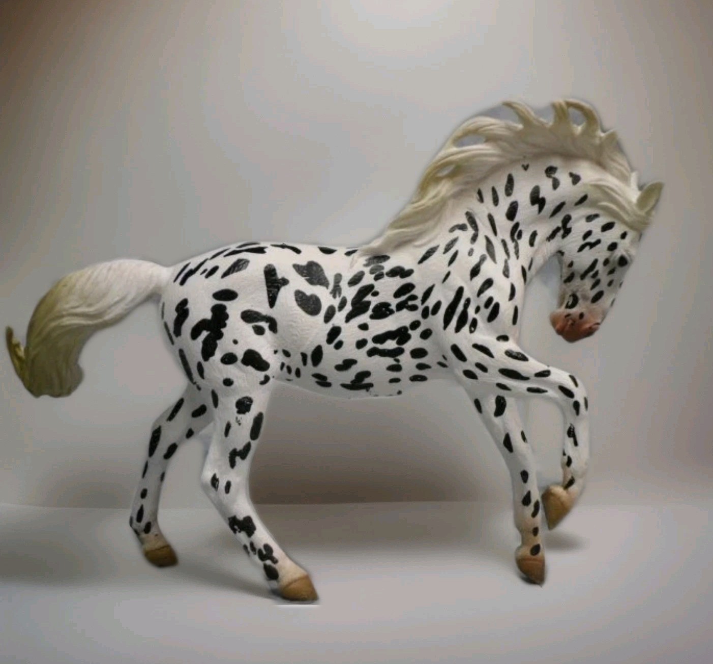 Breyer Collecta Knabstrupper Mare Black Leopard Appaloosa Model Horse 88720 NIP