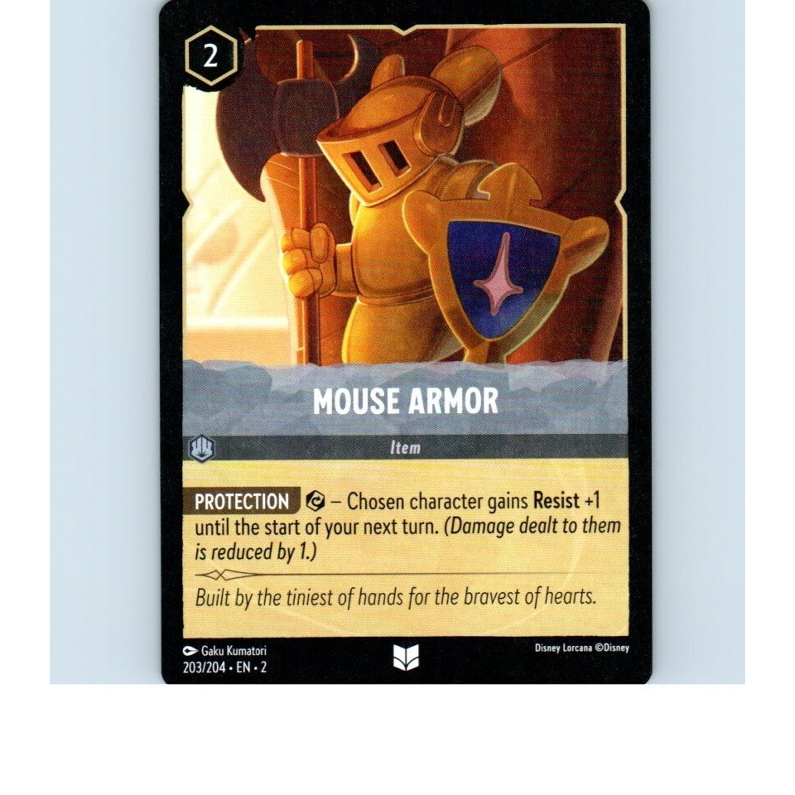 Mouse Armor 203/204 Disney Lorcana Card Single
