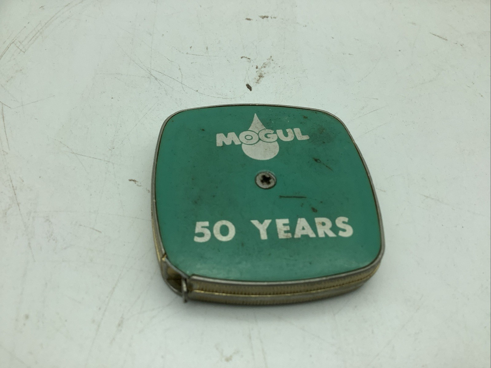 STANLEY  Vintage Mogul Oil Measuring Tape Celebrating 50 Years Advertising Mylar