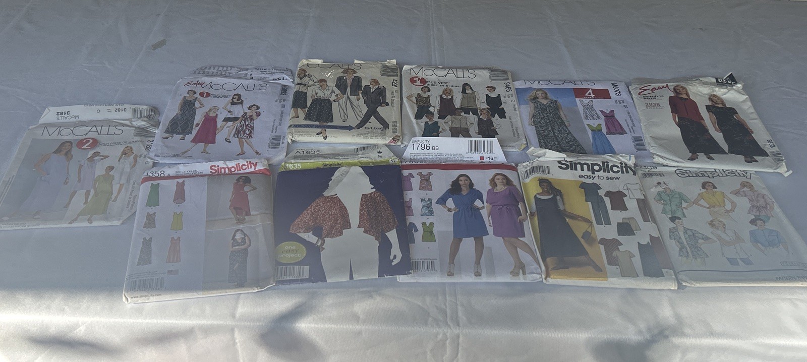 11 Vintage McCall\'s Simplicity Sewing Patterns UNCUT Plus Size L-XXL Dress 11 Vintage McCall\'s Simplicity Sewing Patterns UNCUT Plus Size L-XXL Dress