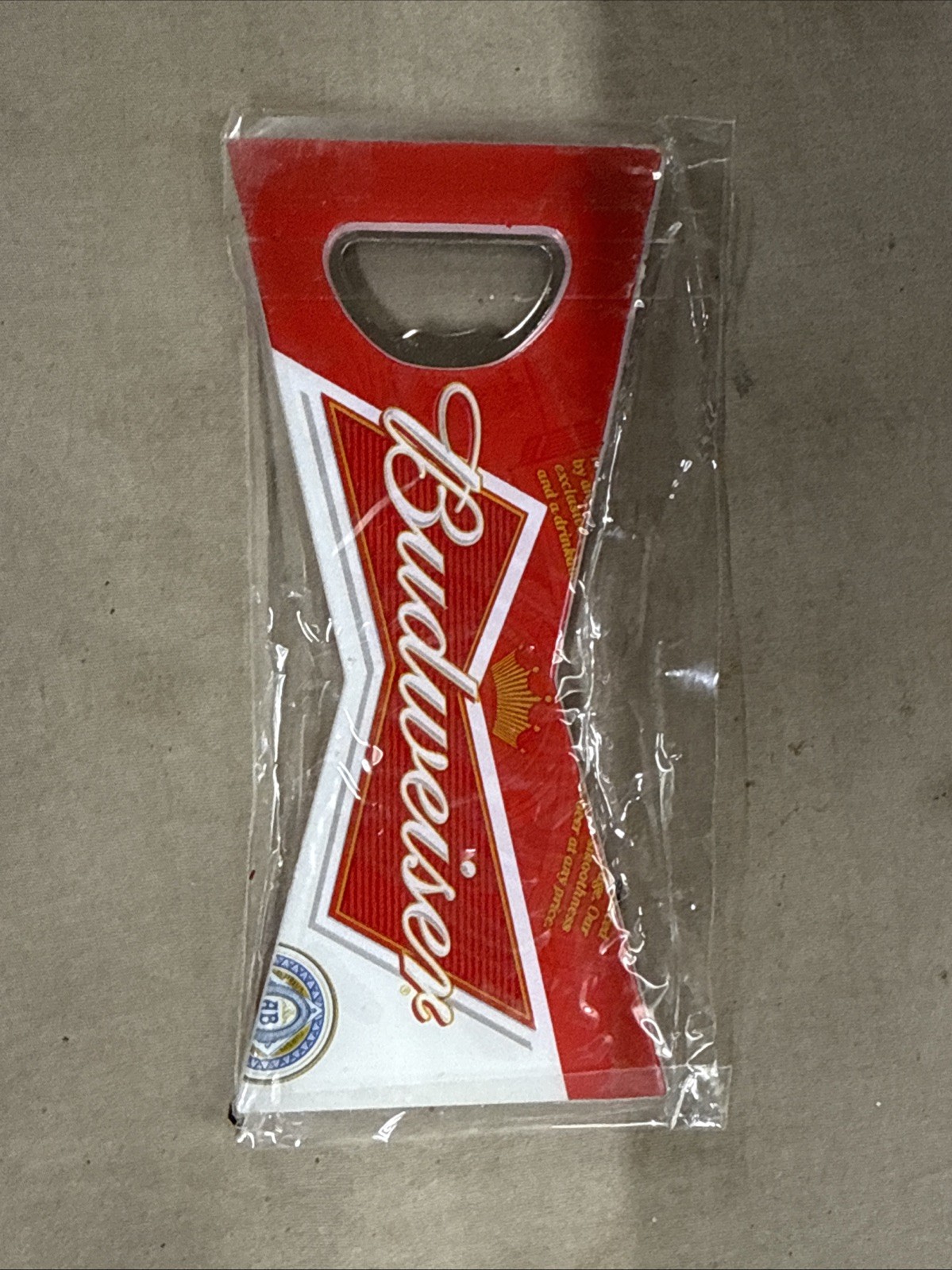 BUDWEISER RED BOWTIE BOTTLE OPENER BOW TIE KING OF BEERS NEW 
