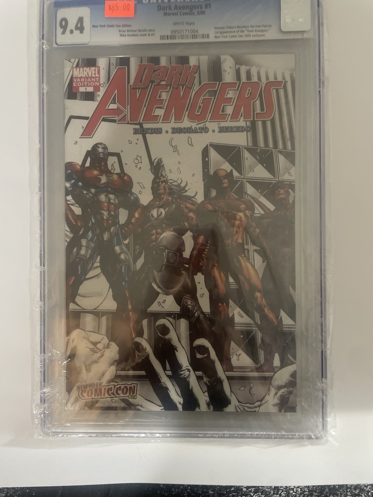 Dark Avengers, New York Comic Con exclusive variant 2009 CGC 9.4 1st Ed Dark Avengers, New York Comic Con exclusive variant 2009 CGC 9.4 1st Ed