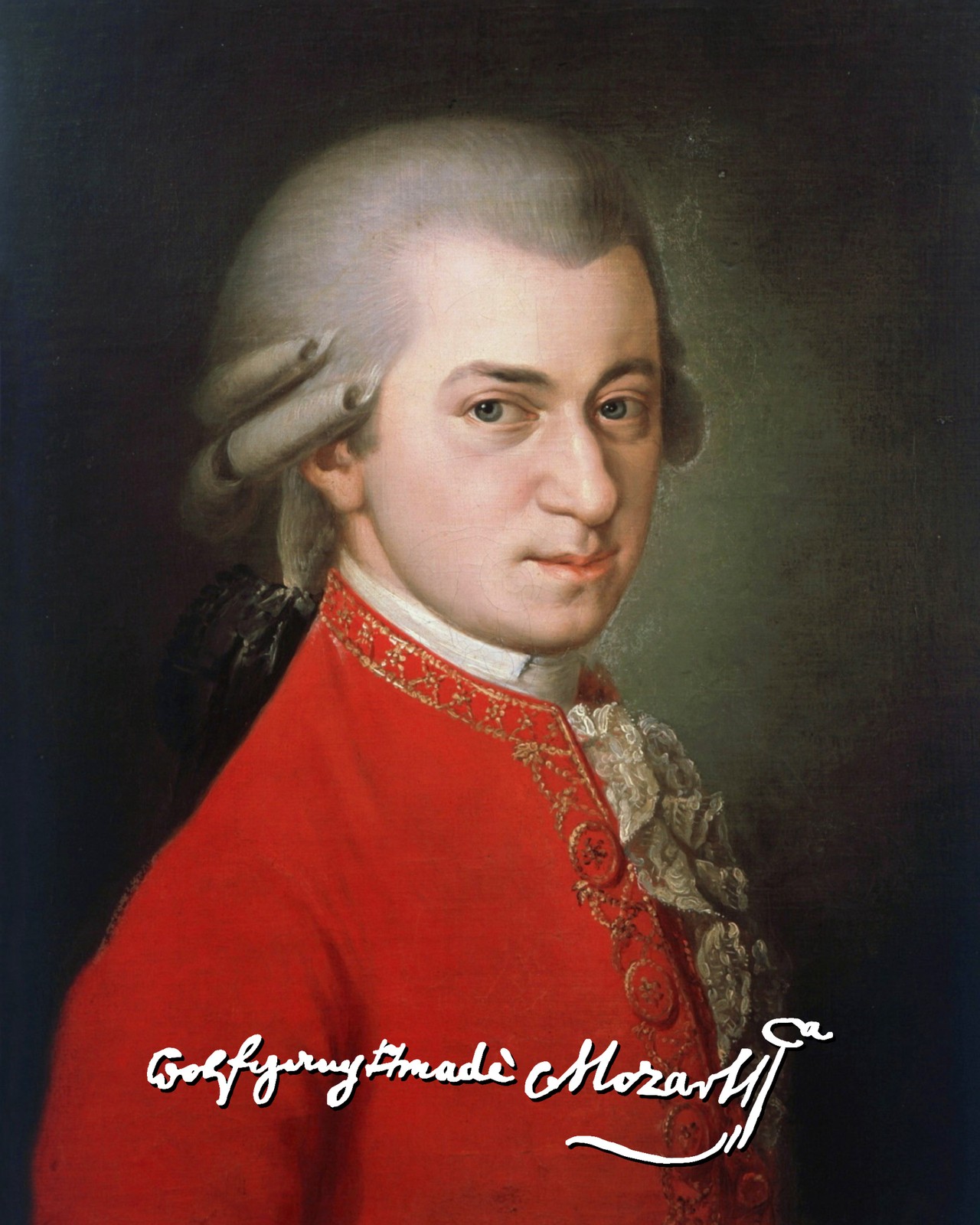 Wolfgang Amadeus Mozart Printed Signature Reprint Not Hand Signed Wolfgang Amadeus Mozart Printed Signature Reprint Not Hand Signed