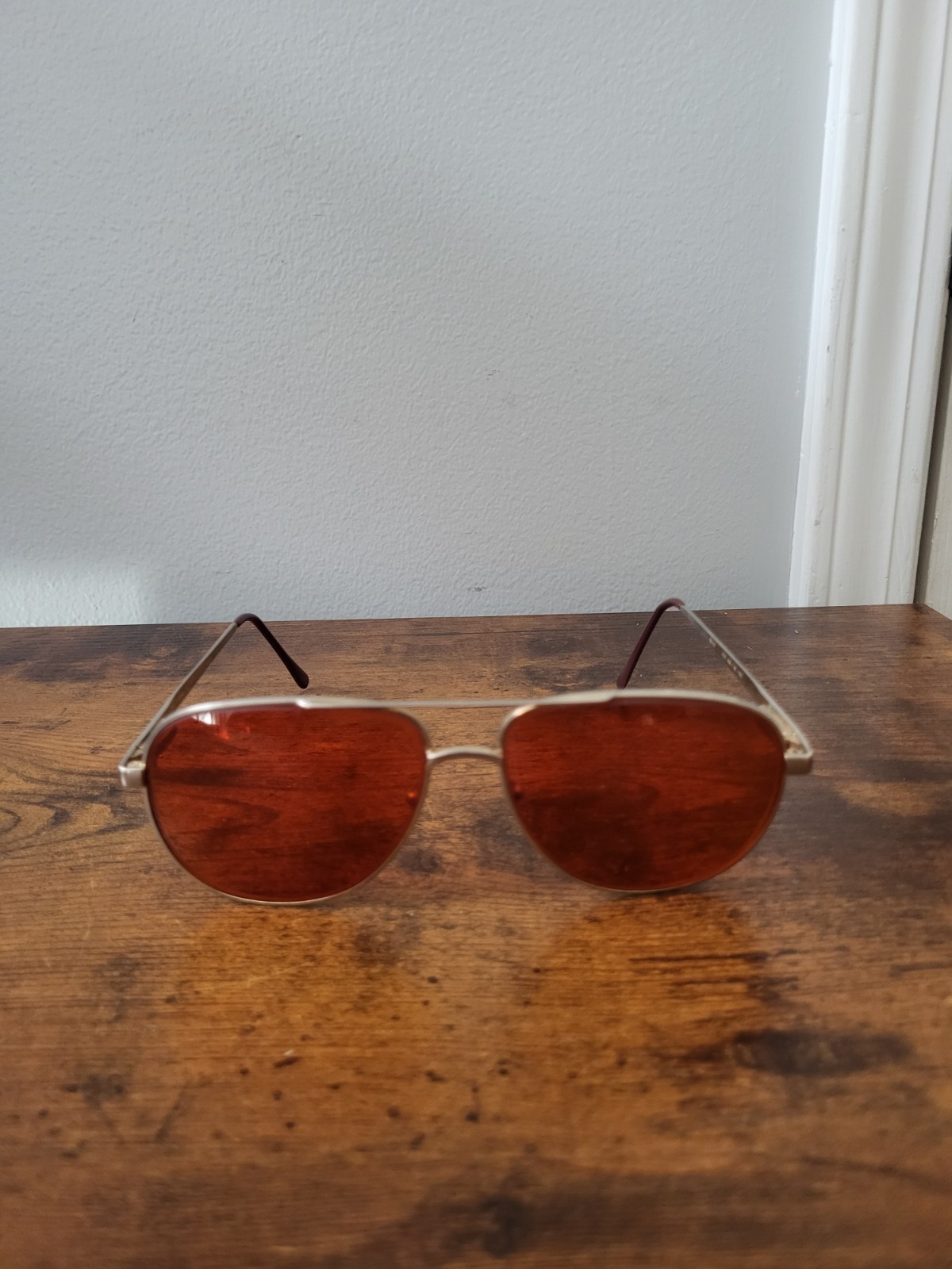 Vintage Retro Tinted Gino Gold Glasses | Police Sheriff Law Enforcement