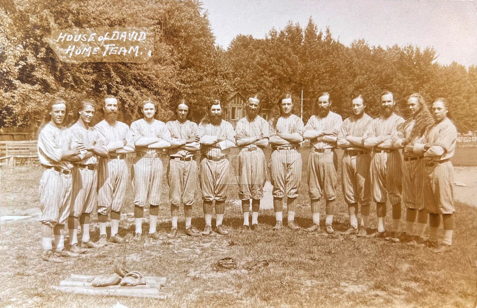 1930\'S House of David Baseball Team 1 RPPC Photo Postcard COPY