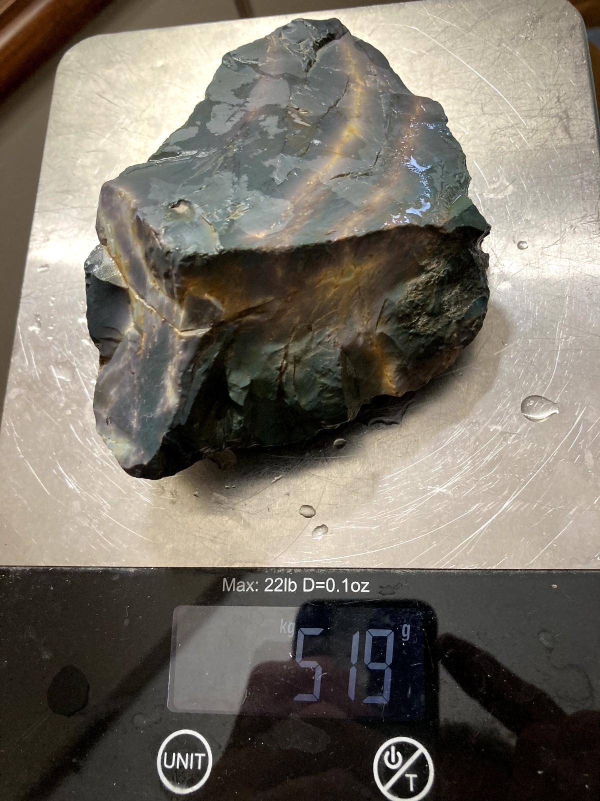 Rare central Oregon old stock Skaggs jasper AAA highest grade gem quality 519g