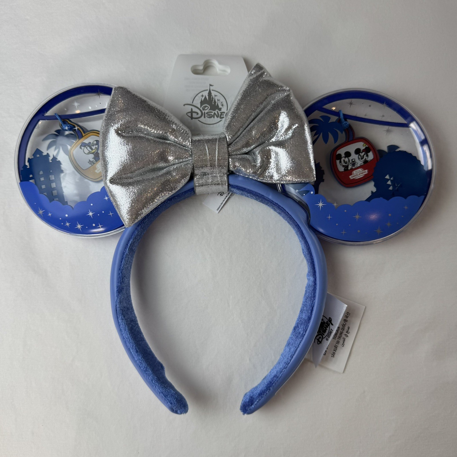 2025 Walt Disney World Skyliner Moving Minnie Mouse Ears Removable Bow