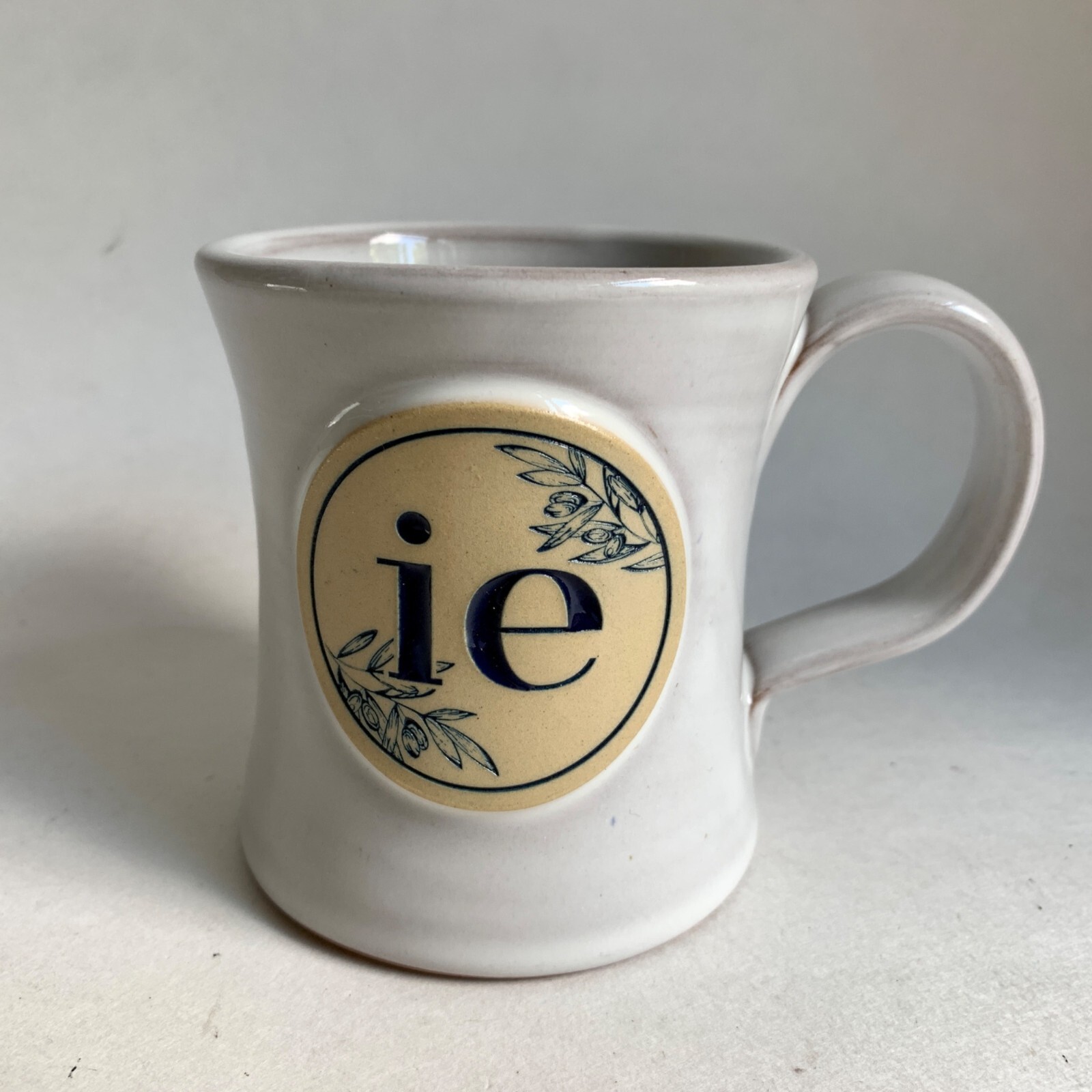 Deneen Pottery ie IE I E Ceramic Coffee Mug Gray Deneen Pottery ie IE I E Ceramic Coffee Mug Gray