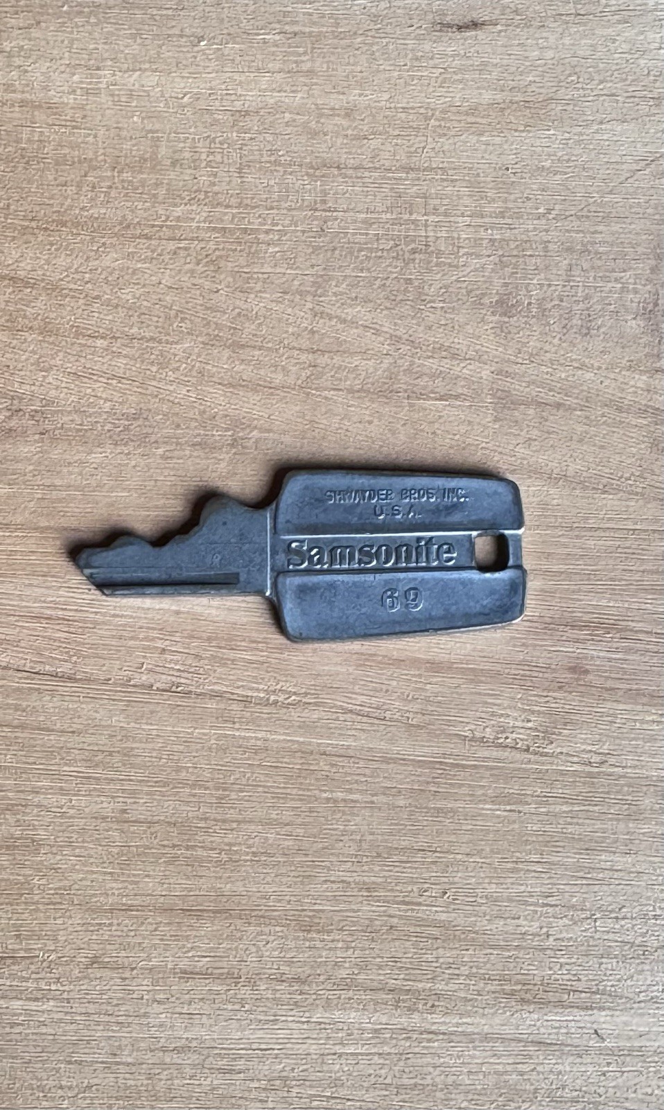 Vintage Original Samsonite 69 Silhouette Key for Luggage, Shwayder Bros Inc.