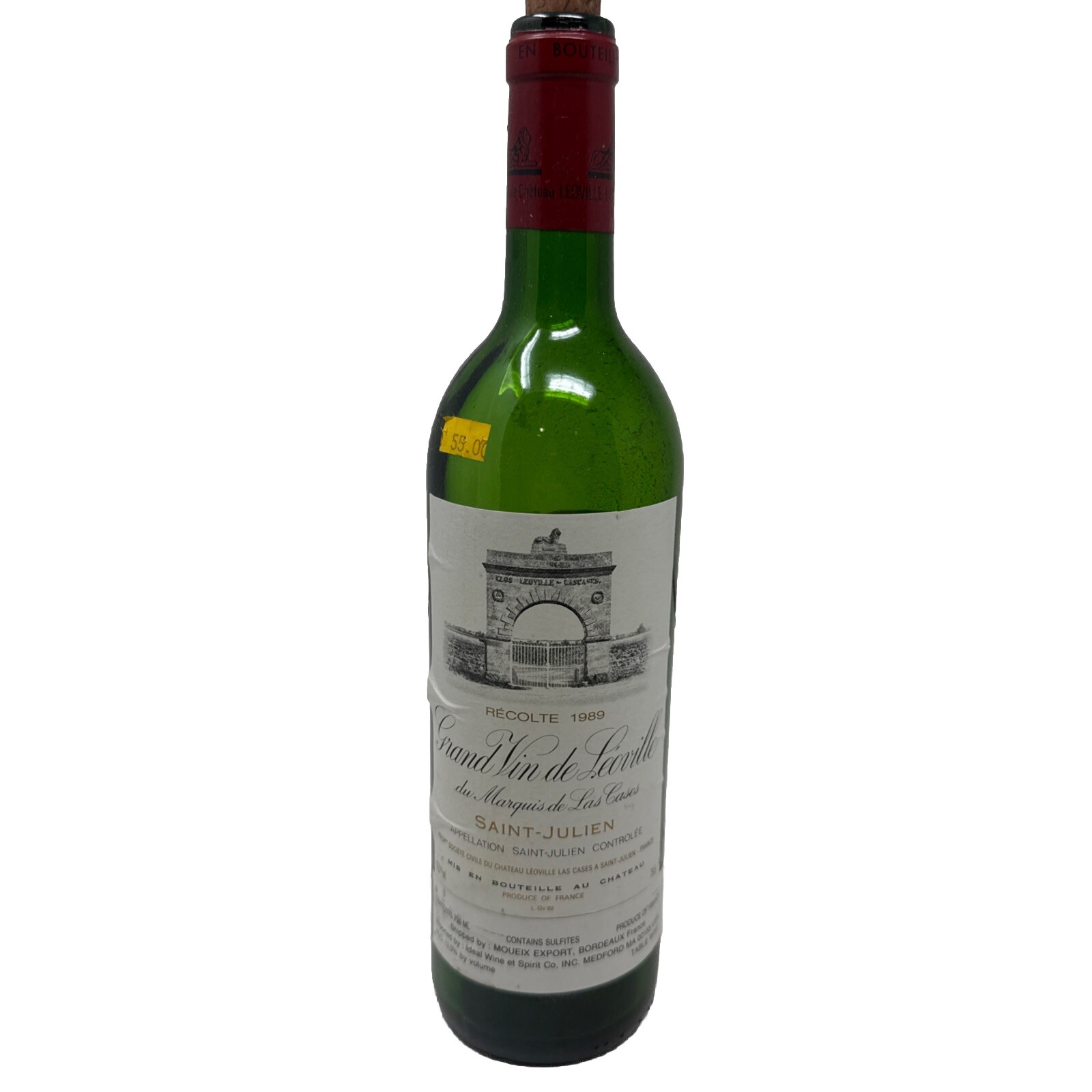 Gran Vin De Levine Empty Bottle  Château Léoville Las Cases 1989- 75 cl