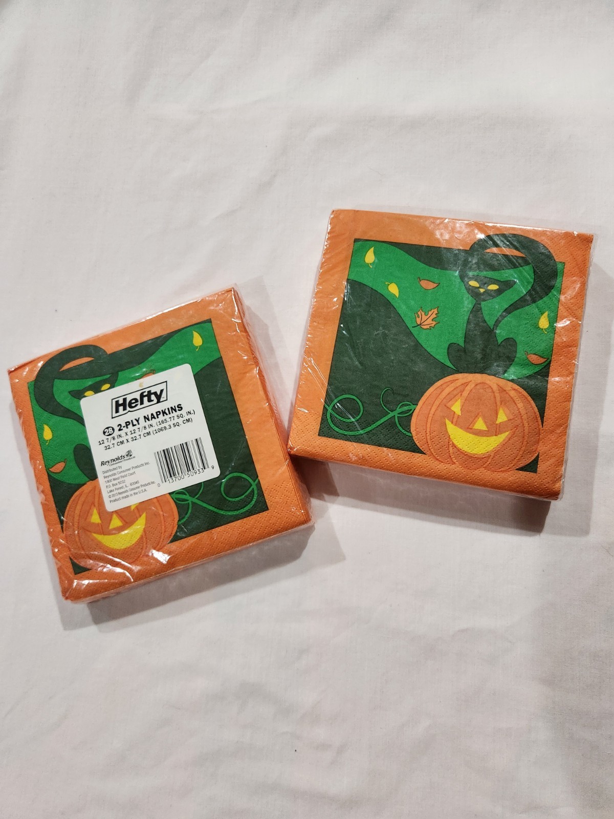Vintage 2013 Halloween Napkins  NOS Lot of 2 Packs, 28 in Each- 56 Total - 2-Ply