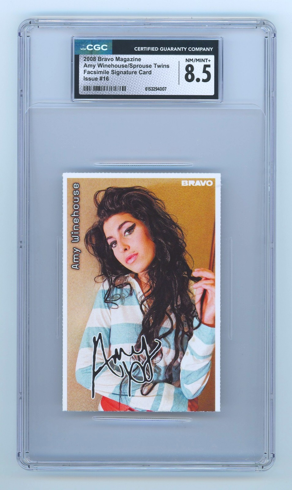 RARE 2008 Bravo Magazine Amy Winehouse (CGC 8.5)