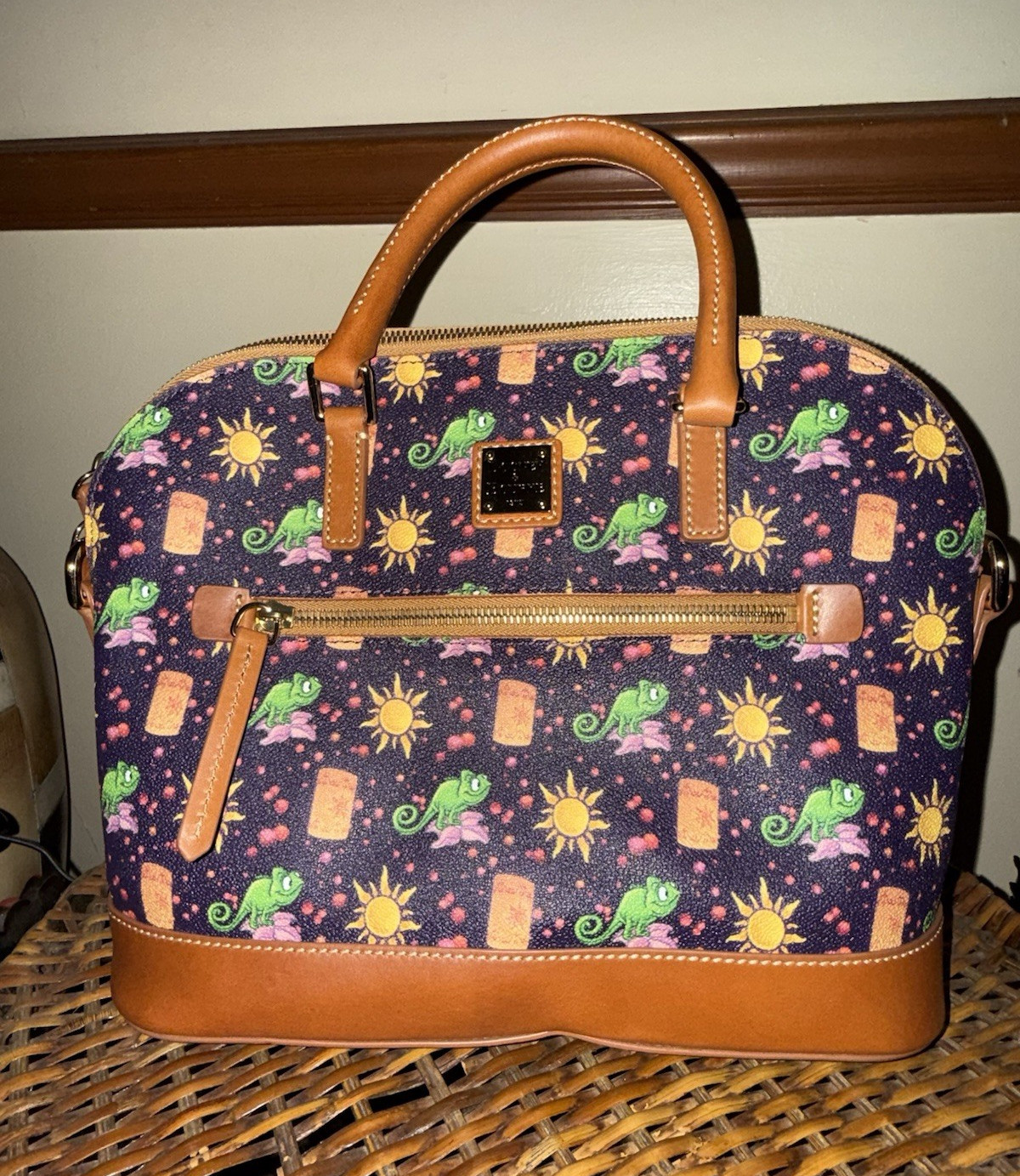 RARE BNWT Dooney & Bourke Disney Rapunzel Tangled Leather Satchel Handbag