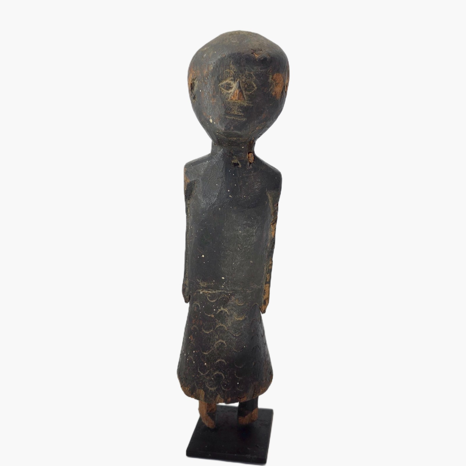 Antique Nepalese Shamanic Ancestor Wooden Sculpture Tribal Ritual Figure Artwork