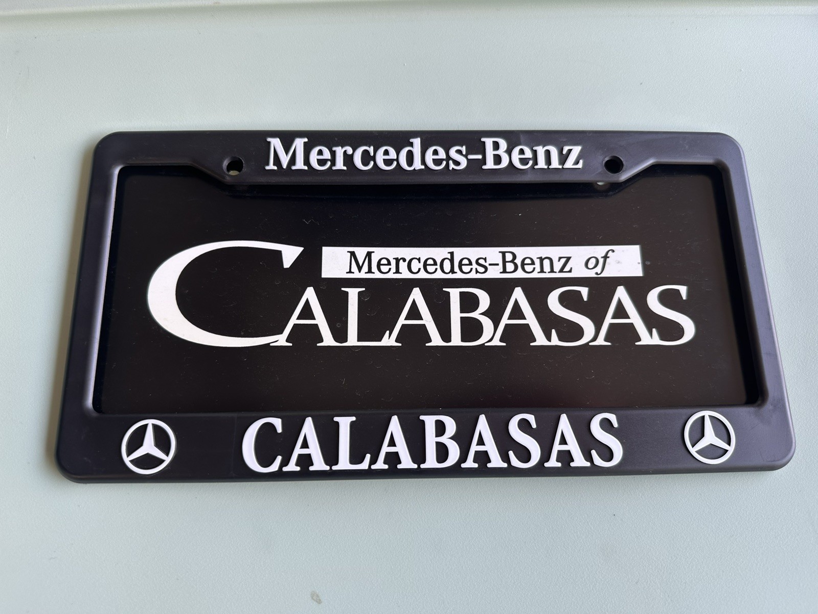 Mercedes-Benz of Calabasas, CA, Car Dealer License Plate Frame And Insert Mercedes-Benz of Calabasas, CA, Car Dealer License Plate Frame And Insert