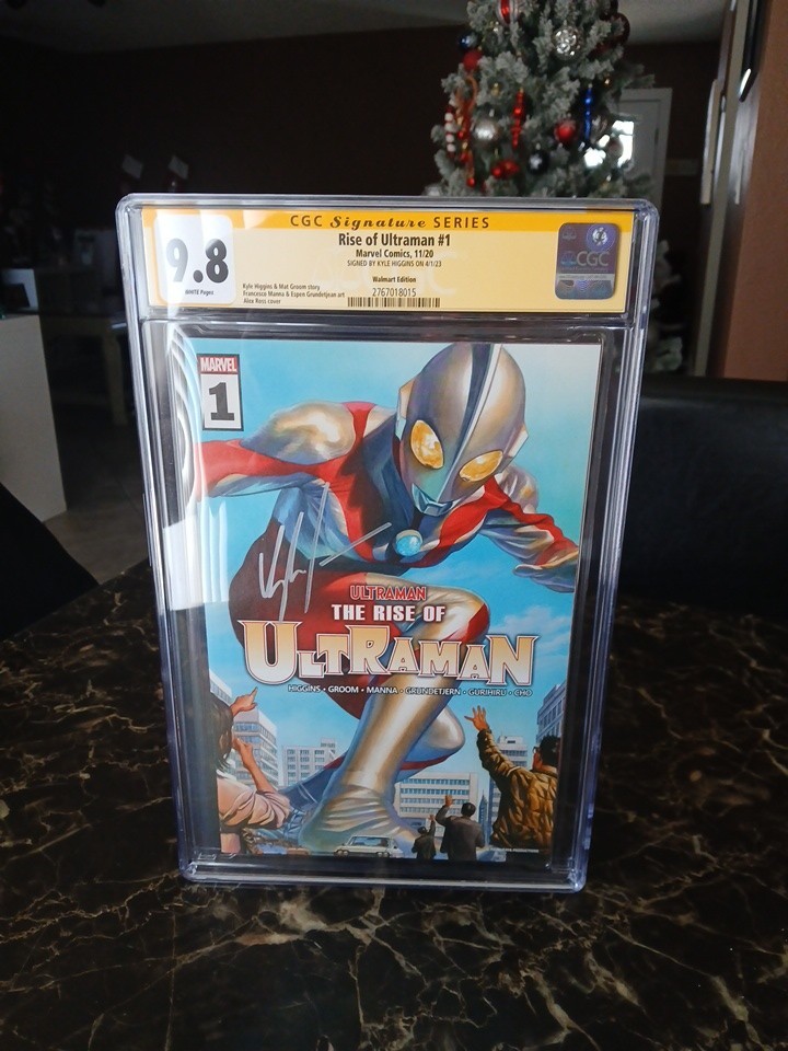 RISE OF ULTRAMAN #1 CGC 9.8 Signed by Kyle Higgins, RARE WALMART Edition. RISE OF ULTRAMAN #1 CGC 9.8 Signed by Kyle Higgins, RARE WALMART Edition.