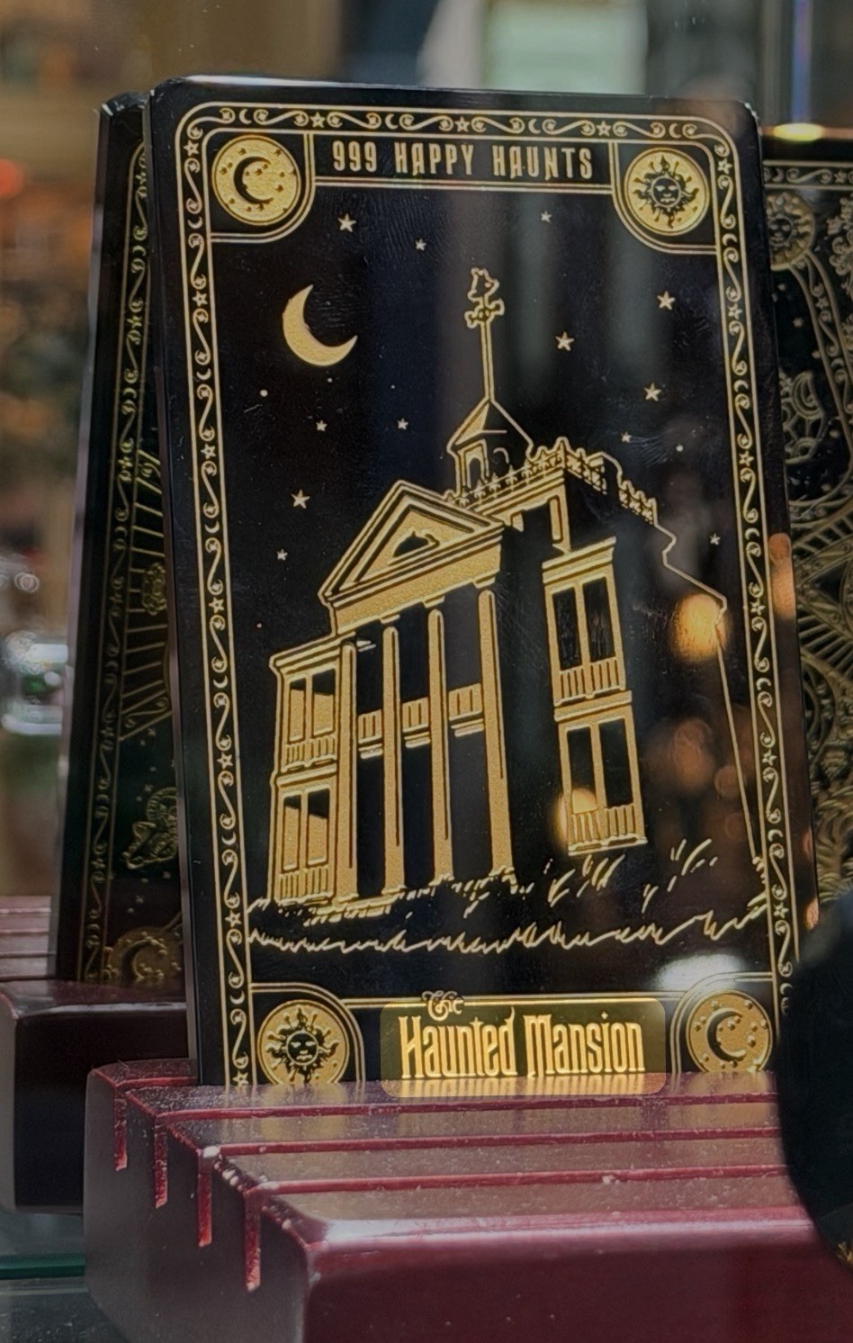 Disney Parks Disneyland Arribas Haunted Mansion Glass Tarot Card Gracey Manor