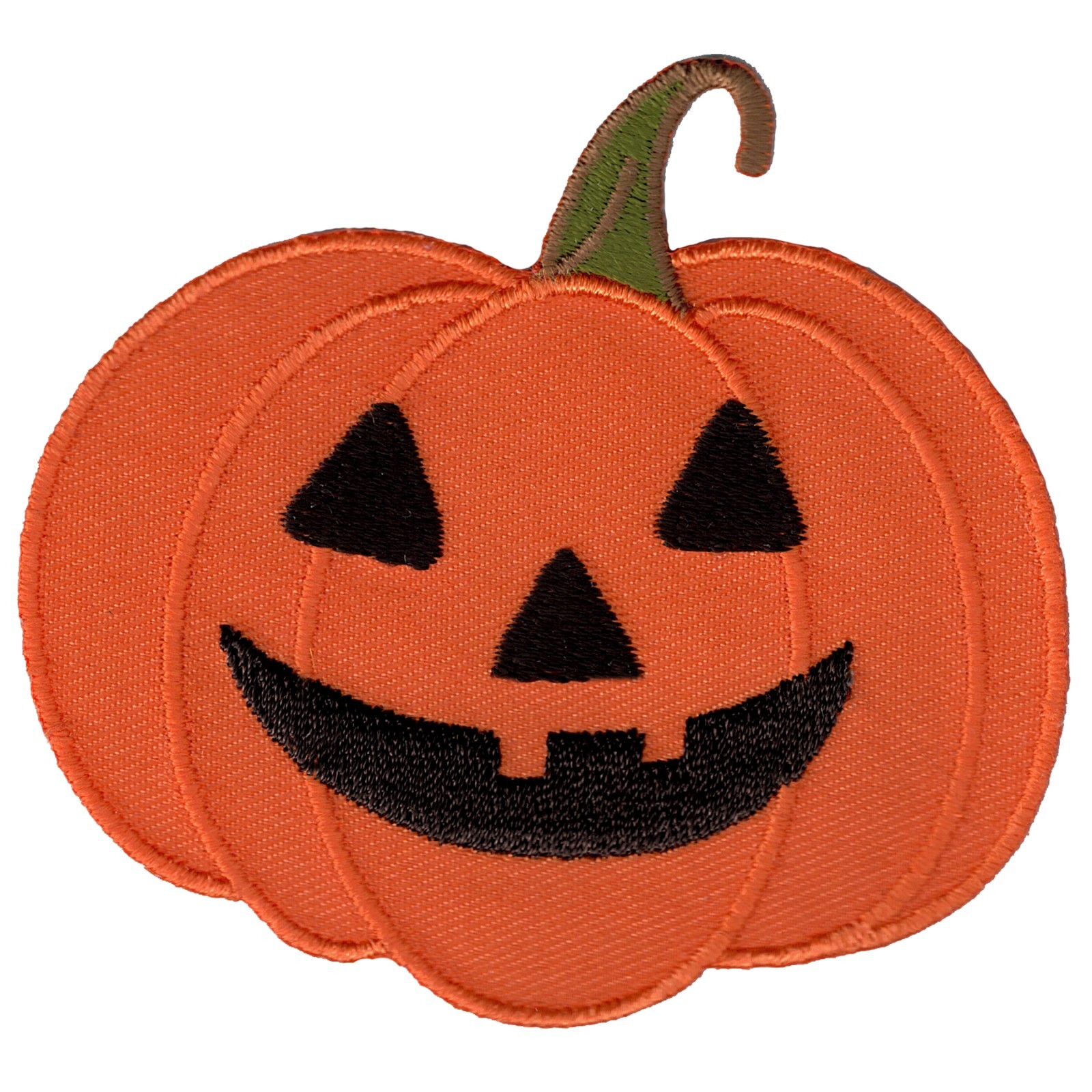HALLOWEEN PUMPKIN JACK O LANTERN iron-on applique EMBROIDERED PATCH ORANGE new HALLOWEEN PUMPKIN JACK O LANTERN iron-on applique EMBROIDERED PATCH ORANGE new