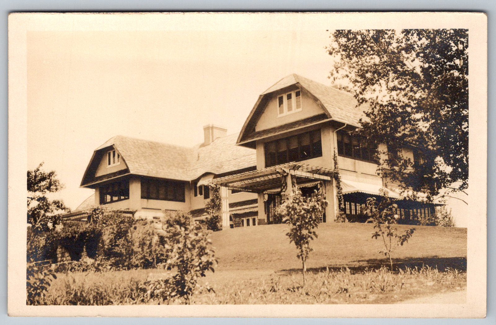 RPPC c1910s Large Craftsman Mansion Estate House Postcard RPPC c1910s Large Craftsman Mansion Estate House Postcard