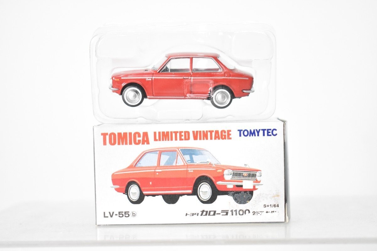 Tomica Limited Vintage LV-55b Toyota Corolla 1100 2-Door Sedan Red w/ Box Tomica Limited Vintage LV-55b Toyota Corolla 1100 2-Door Sedan Red w/ Box