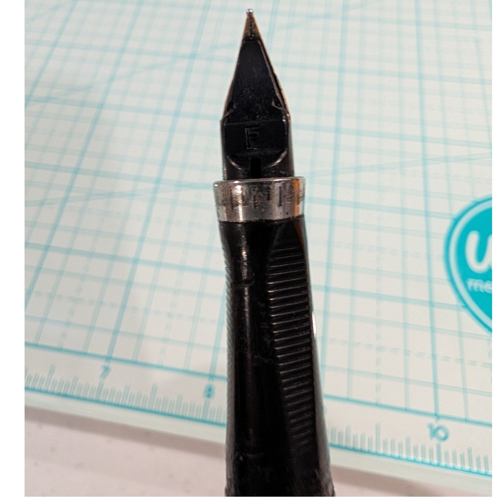 Parker 75 Cisele Sterling Silver Fountain Pen 14K Gold Fine Nib USA Vintage Parker 75 Cisele Sterling Silver Fountain Pen 14K Gold Fine Nib USA Vintage