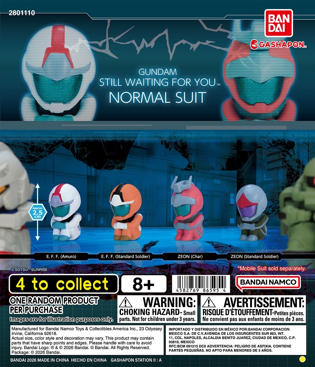 Bandai Gashapon Gundam Still Waiting For You Normal Suit Gacha Capsule Toy - 1pc