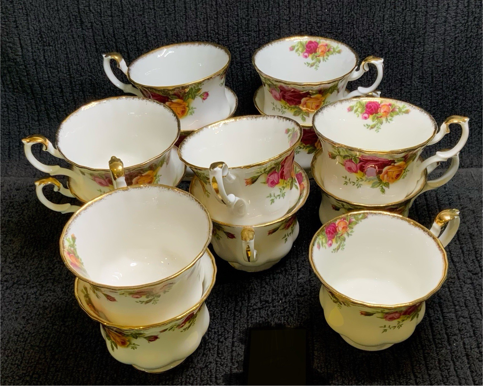 Royal Albert Old Country Roses Demitasse Cup & Saucer Set Espresso England Small