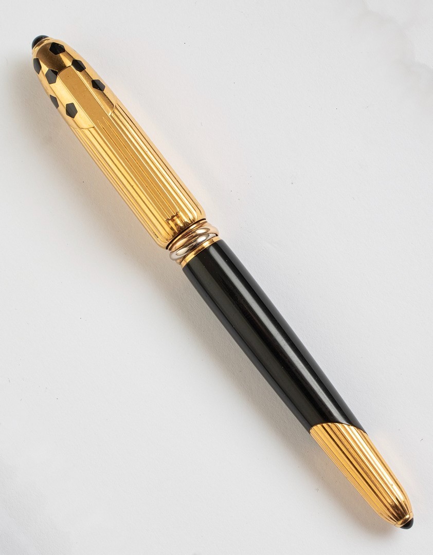 Cartier Panthere Trinity Fountain Pen, France 1990, 18K Gold Nib Cartier Panthere Trinity Fountain Pen, France 1990, 18K Gold Nib