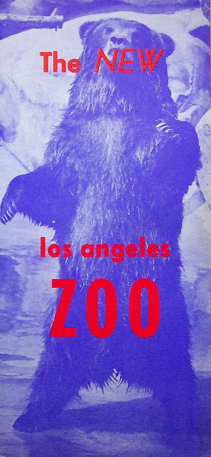 Vtg 1960s Los Angeles Zoo Travel Brochure California Guide Map Vtg 1960s Los Angeles Zoo Travel Brochure California Guide Map