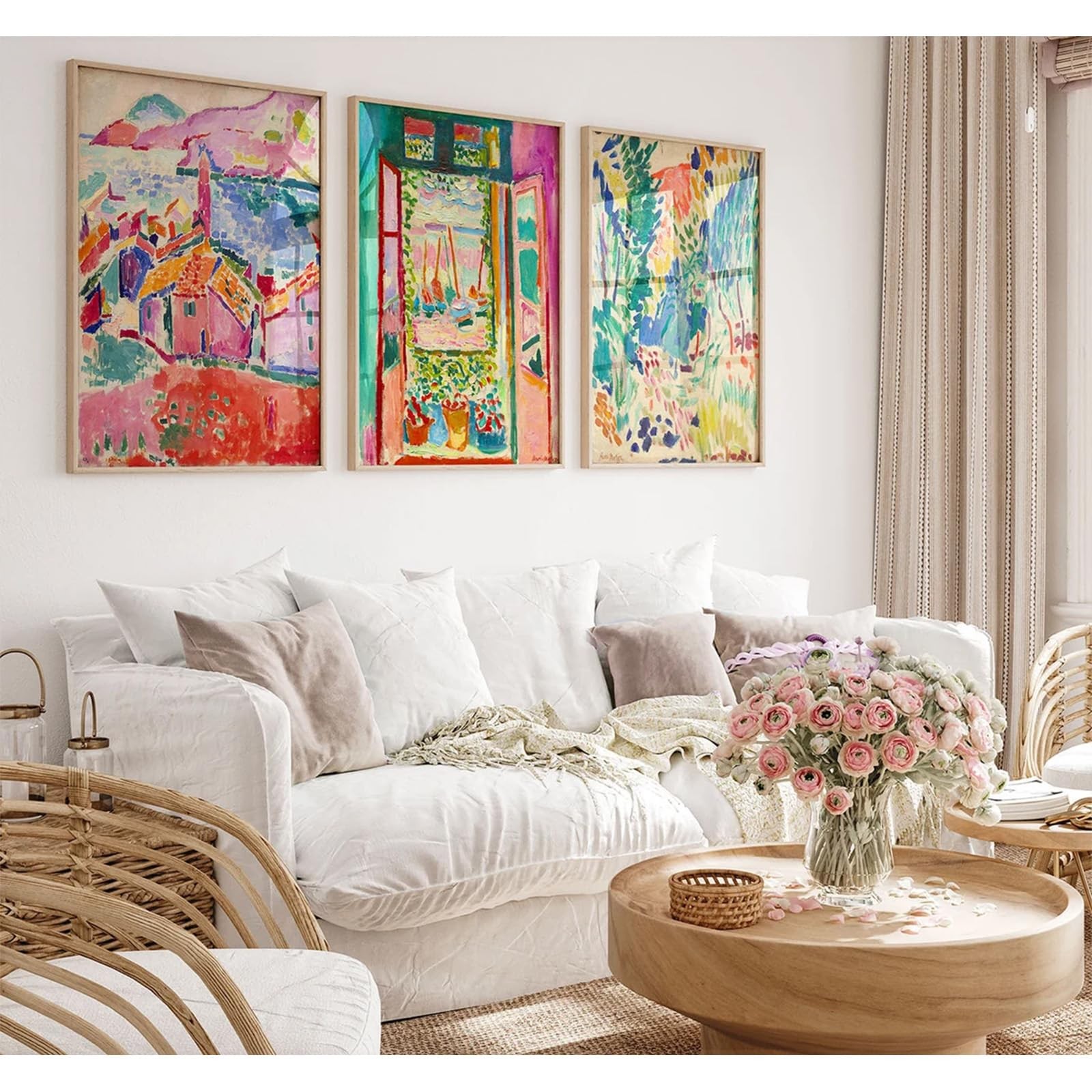Pennclys Henri Matisse Prints - D 24x36 Set of 3 for Bedroom Living Room Pennclys Henri Matisse Prints - D 24x36 Set of 3 for Bedroom Living Room