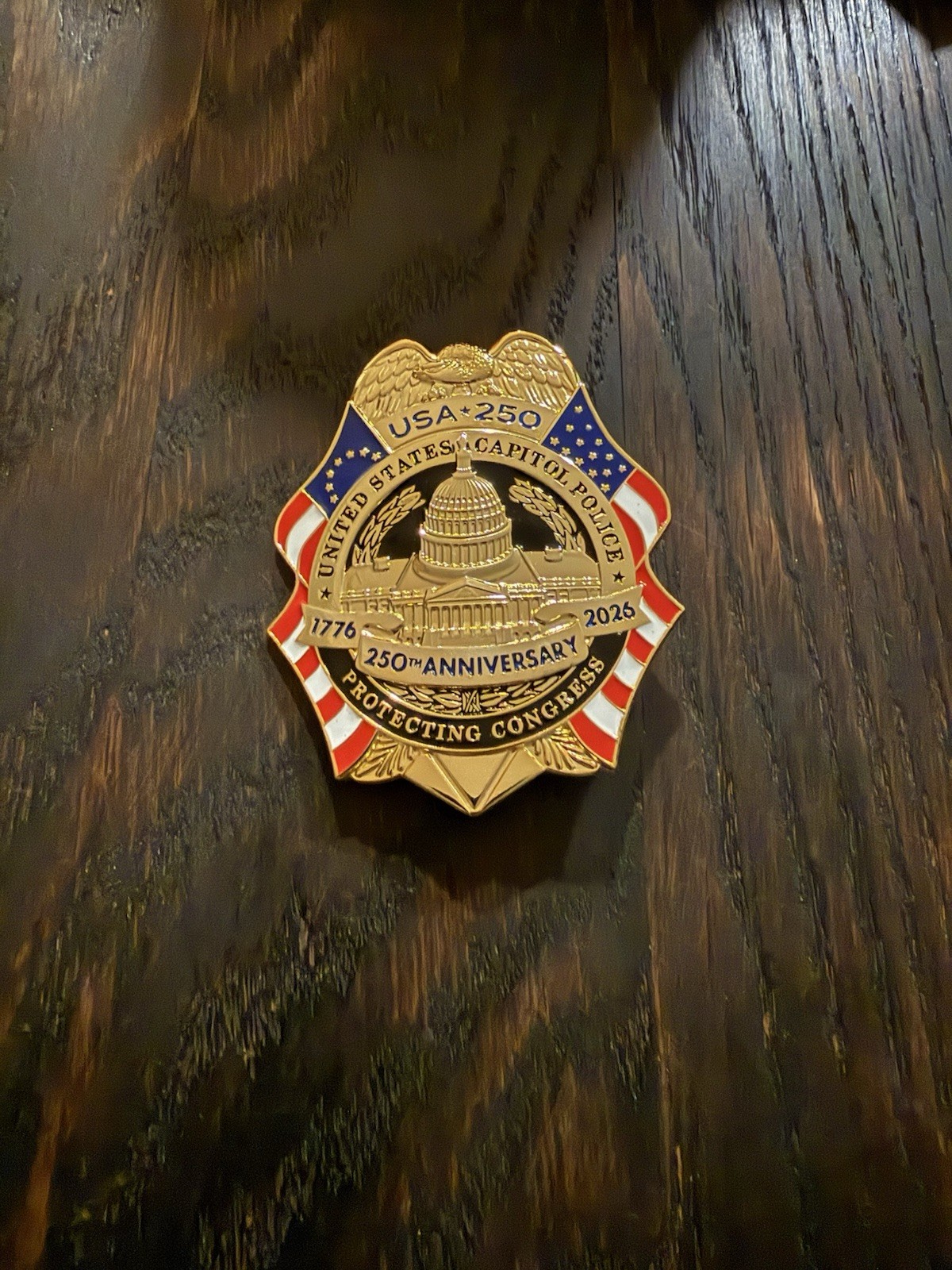 America’s 250 US Capitol Police Commemorative Shield America’s 250 US Capitol Police Commemorative Shield