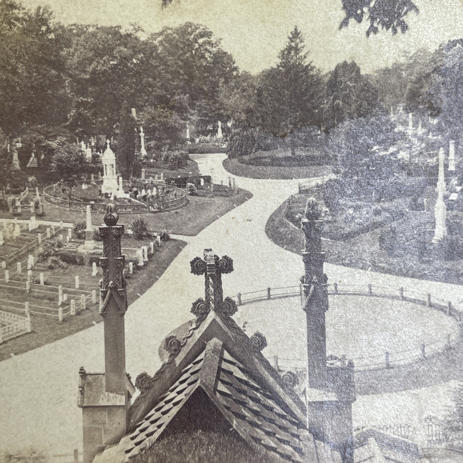 Greenwood Cemetery Stereoview E. & H. T. Anthony & Co. 1880s Brooklyn New York Greenwood Cemetery Stereoview E. & H. T. Anthony & Co. 1880s Brooklyn New York