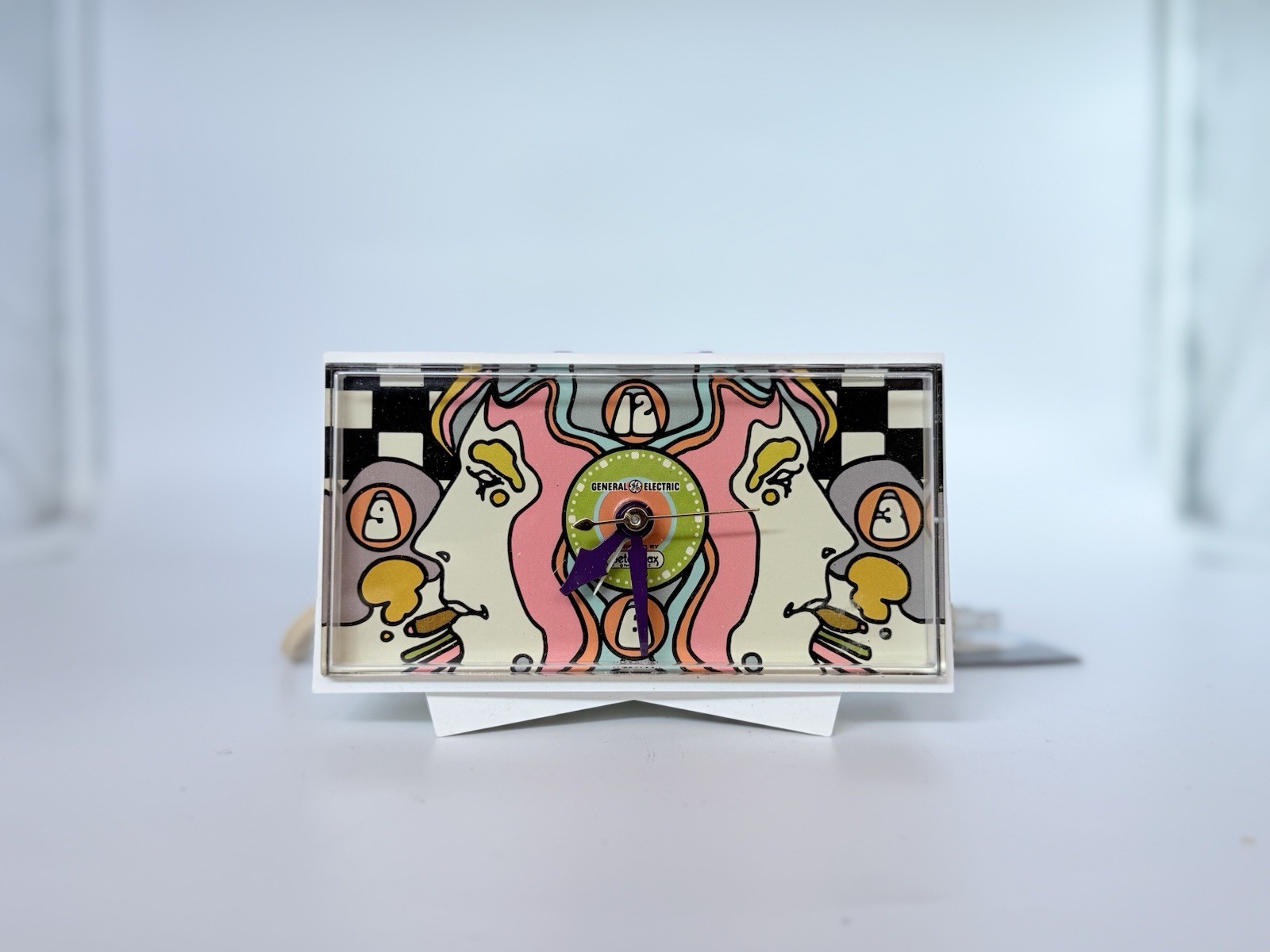 NIB PETER Max SYMMETRY Alarm Clock Ltd Edition Rare 1968 GE| NEVER USED NIB PETER Max SYMMETRY Alarm Clock Ltd Edition Rare 1968 GE| NEVER USED