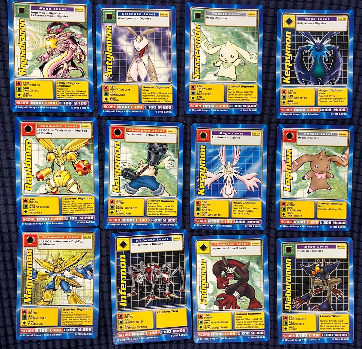 Digimon the Movie Promo Card Set Complete Set of 12 Cards Bandai 2000. FRESH Digimon the Movie Promo Card Set Complete Set of 12 Cards Bandai 2000. FRESH