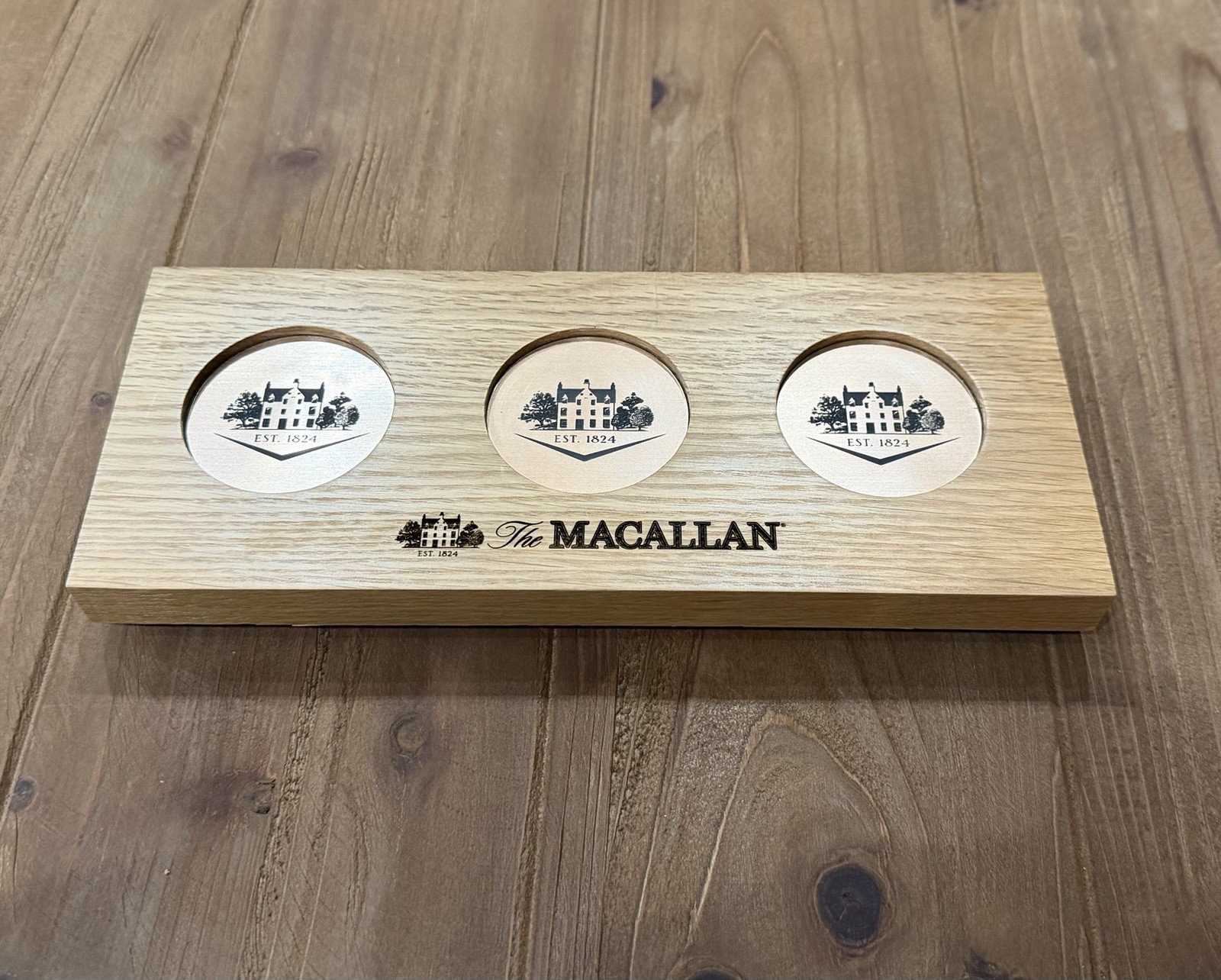The Macallan Wooden Flight Tray