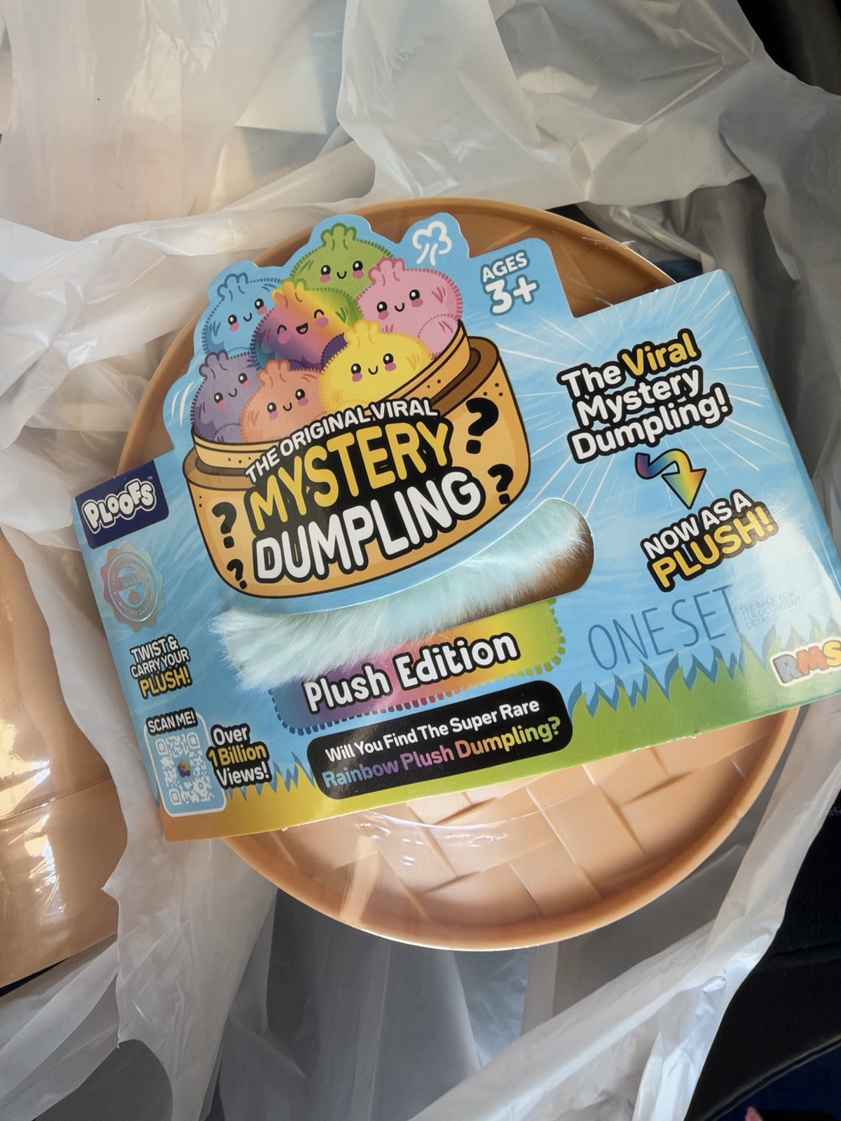 RMS Mystery Dumpling Ploofs Rainbow Plush Edition NEW SEALED CrazyFun RARE Large RMS Mystery Dumpling Ploofs Rainbow Plush Edition NEW SEALED CrazyFun RARE Large