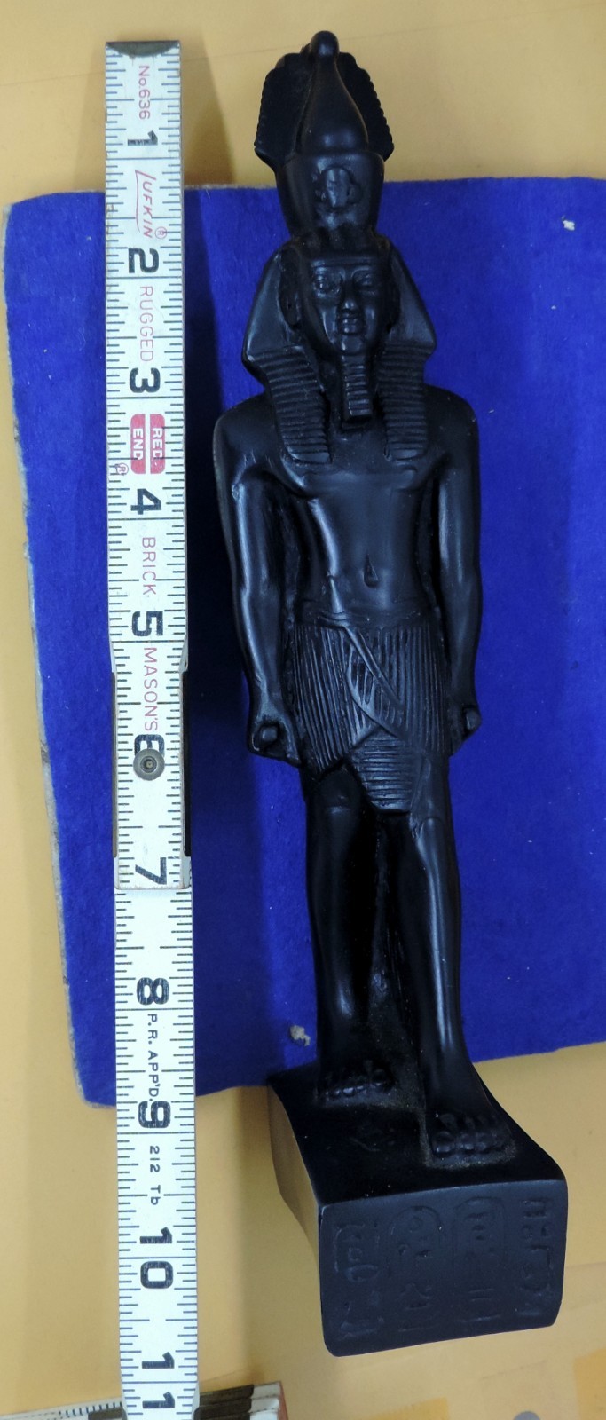 Egyptian Antiquities Unique Pharaoh Stone Statue King Ramses II 10”