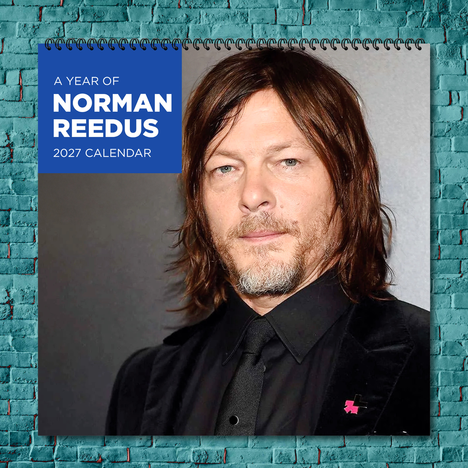 Norman Reedus 2027 Wall Calendar 12 Month Celebrity Photo Fan Collectible