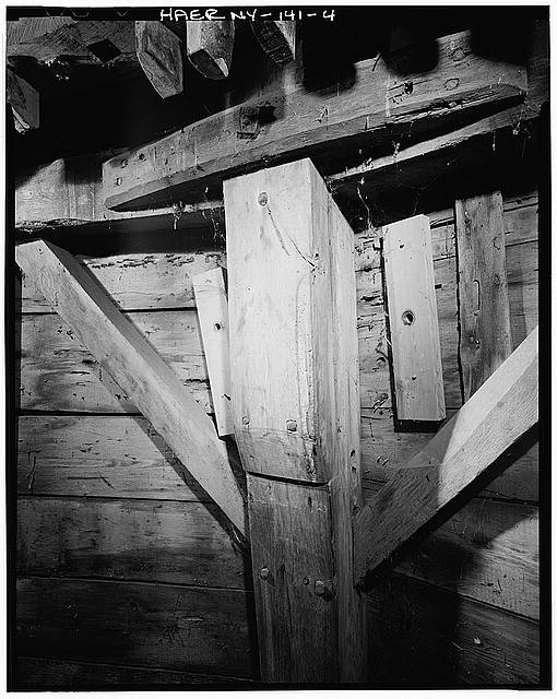 Photo:New York NY 1941 Floor 3 Detail Wood Scab Cant Post Construction