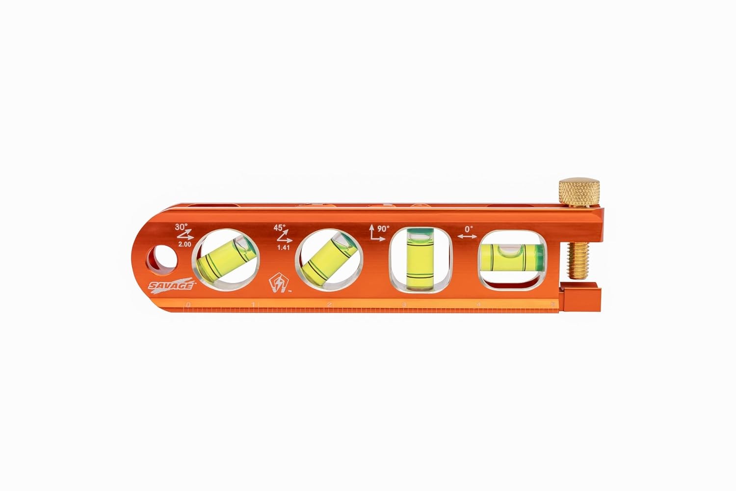 Swanson Tool Co TL041M 6 Inch Savage Magnetic Billet Torpedo Level with Brass Swanson Tool Co TL041M 6 Inch Savage Magnetic Billet Torpedo Level with Brass