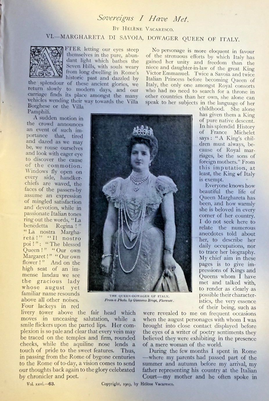 1903 Marghareta Di Savola Dowager Queen of Italy Sovereigns I Have Met 1903 Marghareta Di Savola Dowager Queen of Italy Sovereigns I Have Met