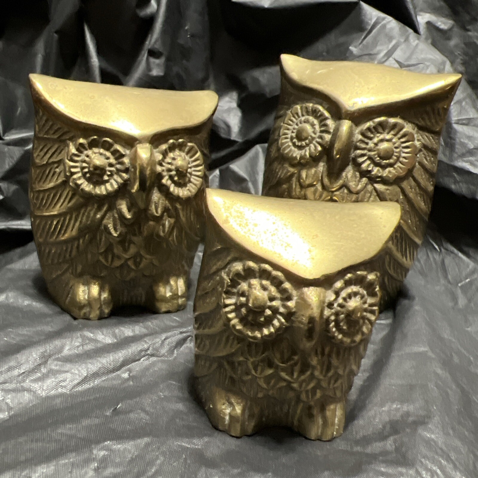 Vintage Leonard Silver MFG. Solid Brass MCM Owls (BR1) Vintage Leonard Silver MFG. Solid Brass MCM Owls (BR1)