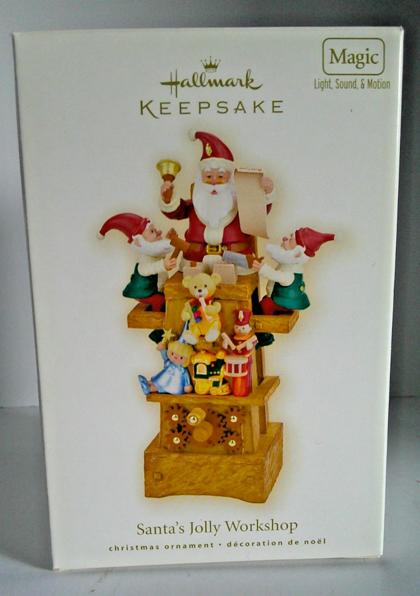 HALLMARK Keepsake - SANTA'S JOLLY WORKSHOP - Light, Sound & Motion -2010 - NEW HALLMARK Keepsake - SANTA'S JOLLY WORKSHOP - Light, Sound & Motion -2010 - NEW