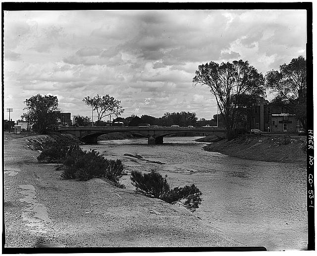 Trinidad Colorado Commercial Street Bridge Purgatoire River 1905 Concrete Arch