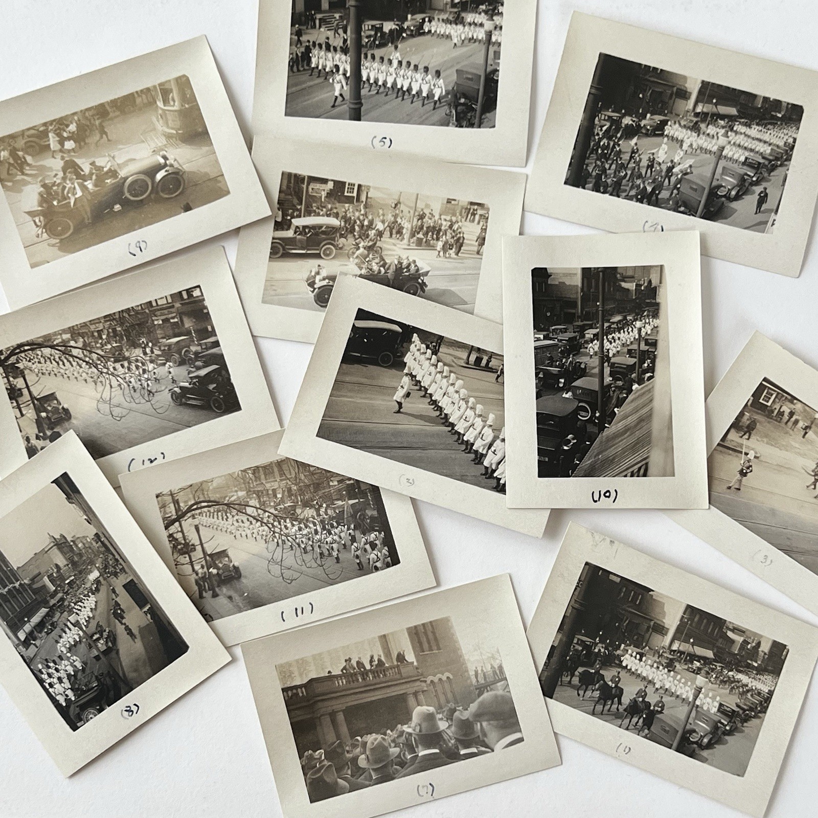 Antique Snapshot Photograph Lot Parade Military WW1 Era Possibly Baltimore MD