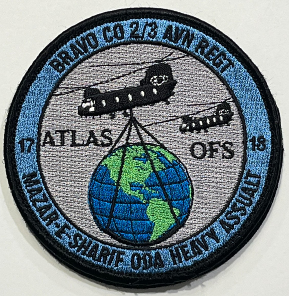 US ARMY PATCH: B Company 2nd Battalion 3rd Aviation Regiment ODA Heavy Assault