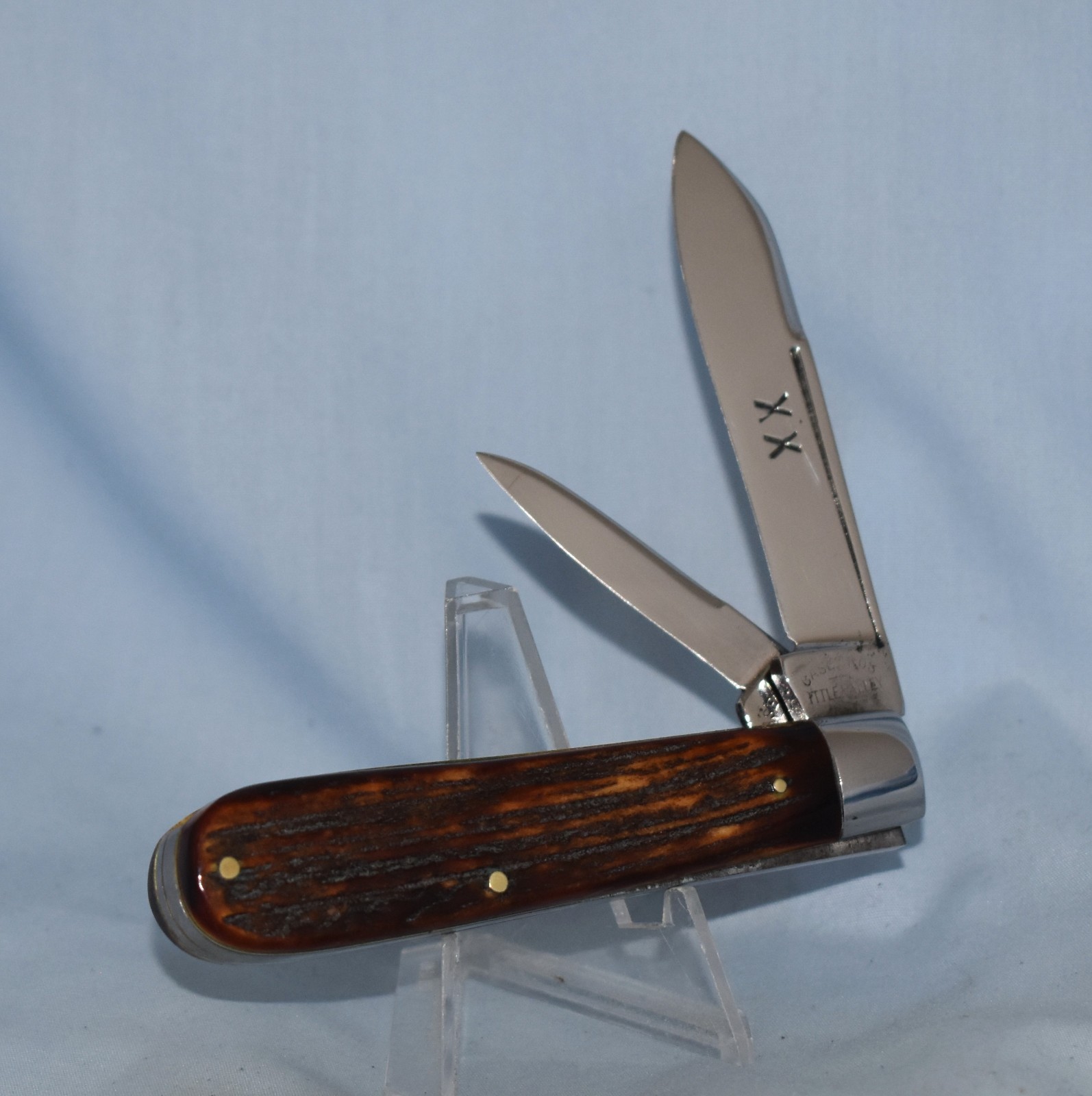 RARE VINTAGE CASE BROS LITTLE VALLEY NY STAG JACK KNIFE 1900-12 RARE VINTAGE CASE BROS LITTLE VALLEY NY STAG JACK KNIFE 1900-12