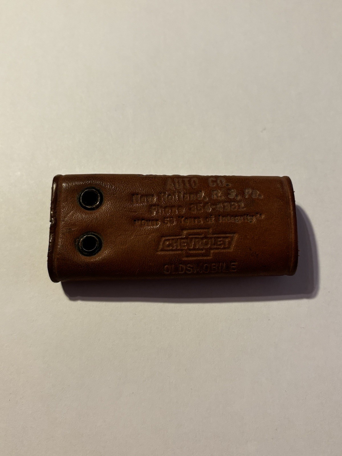 Vintage Chevrolet Oldsmobile 4 Key RingHolder Collectable Car Automobile Leather